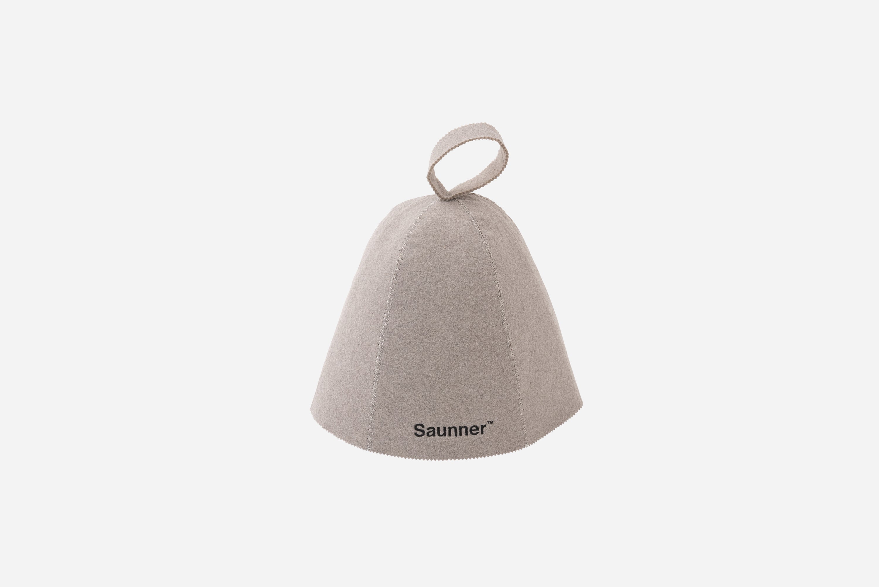 Saunner™️ Logo Sauna Hat Light Gray