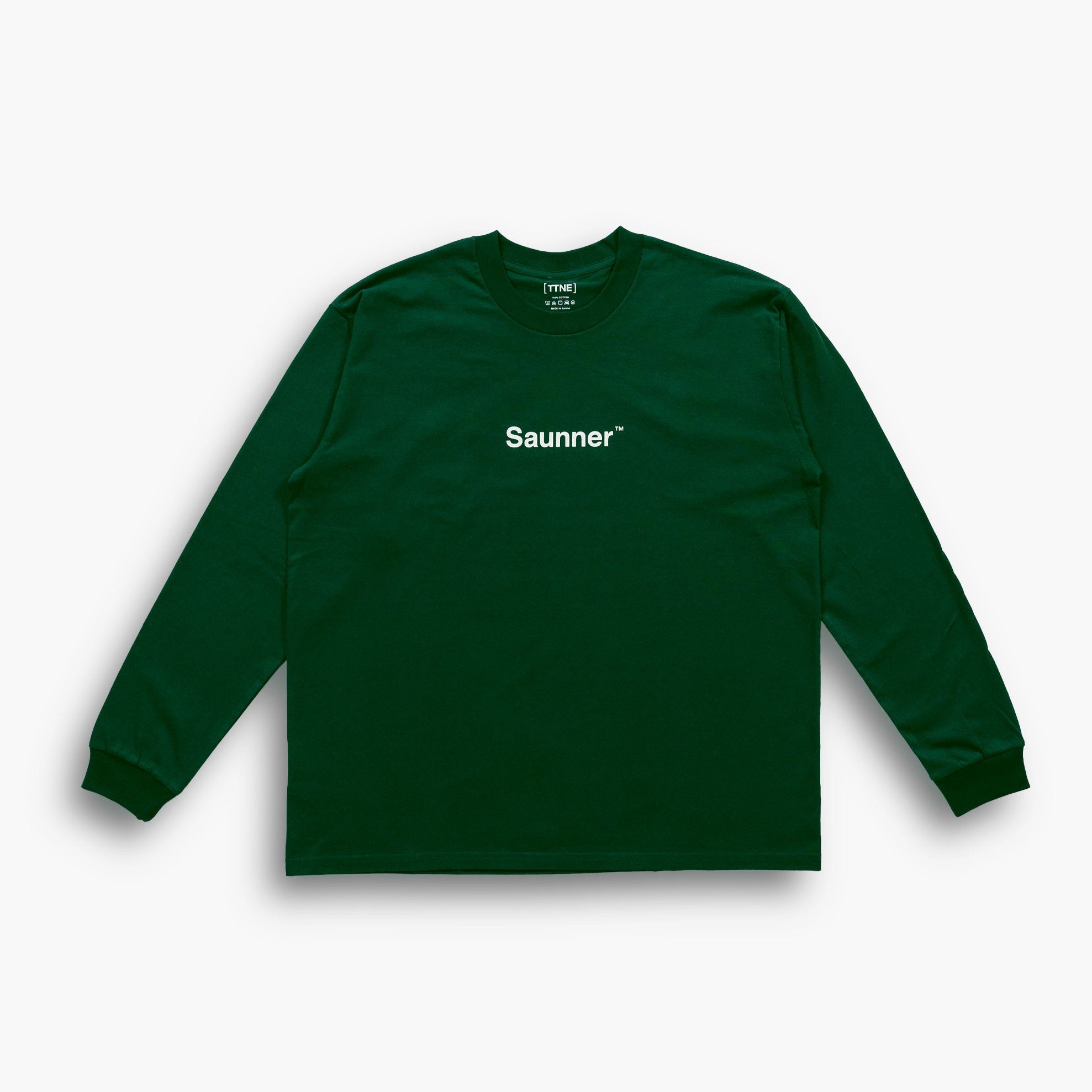 Saunner ™ Logo Long Sleeve Tee - Dark Green – SHOP [TTNE]